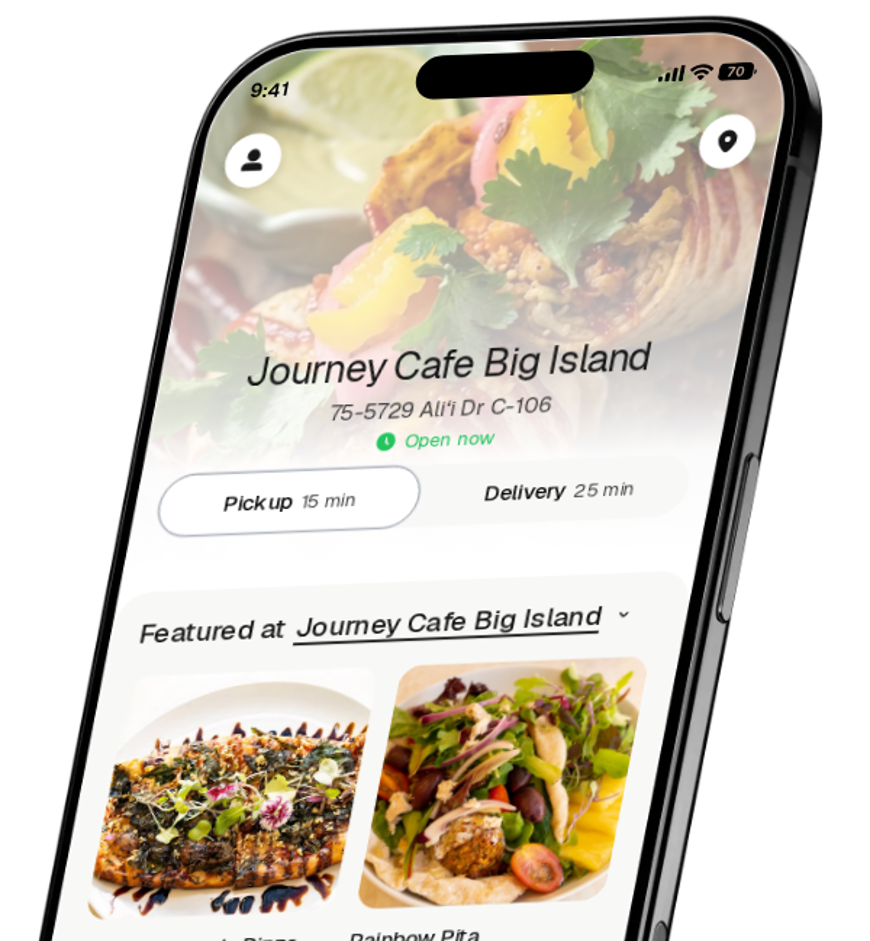 Journey Cafe Big Island app preview