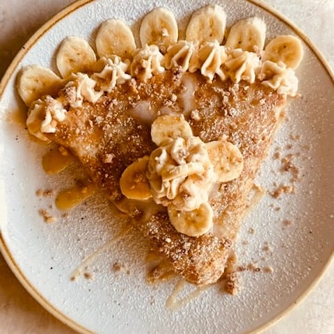Banana Foster Crepe.