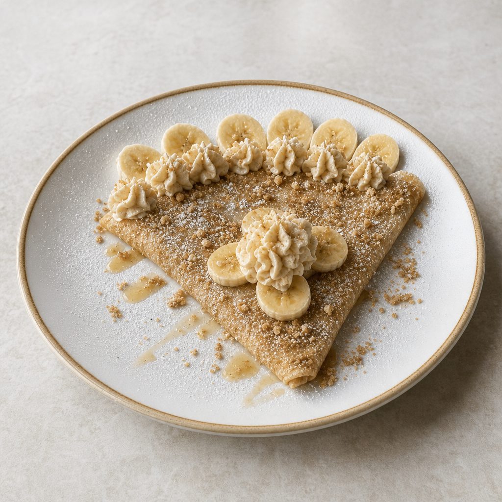 Banana Foster Crepe.