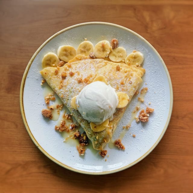 Banana Foster Crepe.